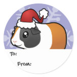 Christmas Guinea Pig Gift Tags (smooth hair)