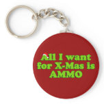 Christmas Gun Ammo Keychain