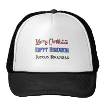 Christmas - Hanukkah - Kwanzaa Hats