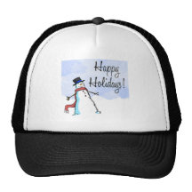 CHRISTMAS HAPPY HOLIDAY APPARREL HAT