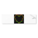 Christmas Heart bumper stickers
