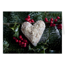 Christmas heart card