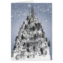 Christmas Hilltown Greeting Card