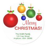 Christmas Holiday Address Labels stickers