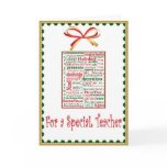 Christmas Holiday Card for Teacher