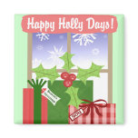 Christmas Holiday Fridge Magnet