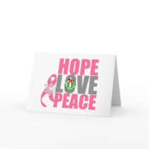 Christmas Holiday Hope Love Peace Breast Cancer