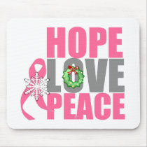 Christmas Holiday Hope Love Peace Breast Cancer
