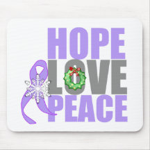 Christmas Holiday Hope Love Peace General Cancer Mousemats