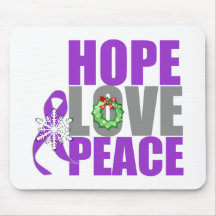 Christmas Holiday Hope Love Peace Leiomyosarcoma Mousemat