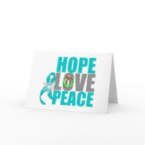 Christmas Holiday Hope Love Peace Ovarian Cancer
