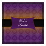 Christmas & Holiday Party Invitation - Purple Gold