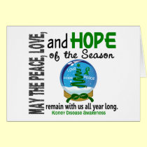 Christmas Holiday Snow Globe 1 Kidney Disease cards