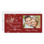 Christmas Holiday Snowflake Photo Cards photo cards