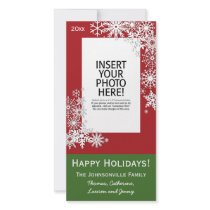Christmas Holiday Snowflake - Red