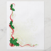 Christmas Holly Border Flyer Design