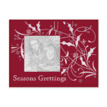 Christmas Holly-   Holiday Card postcards