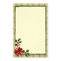 Christmas Holly Stationery