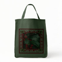 Christmas Holly Tote Bag