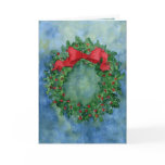 Christmas Holly Wreath cards