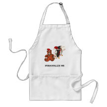 Christmas Horse and Teddy Bear Apron