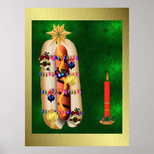 Christmas Hotdog Posters