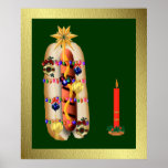 Christmas Hotdog Print