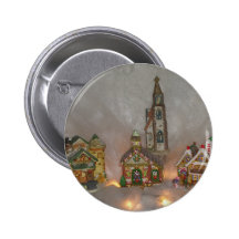 Christmas Houses Buttons