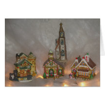 Christmas Houses Greeting Card