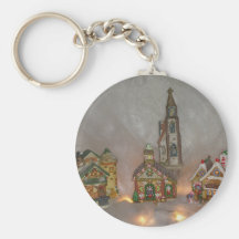 Christmas Houses Key Chains
