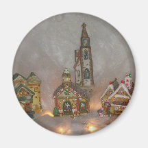 Christmas Houses Magnet