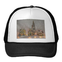 Christmas Houses Mesh Hat