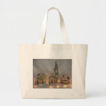 Christmas Houses Tote Bags