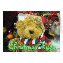 Christmas Hugs-add a picture-customise Card