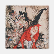 Christmas illustrations magnet
