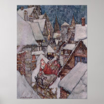 Christmas illustrations posters