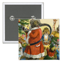 Christmas In Animal Land Pins