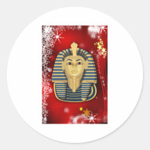 Christmas In Egypt Round Stickers