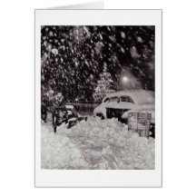 Christmas in New York City Vintage 1950s Card