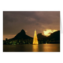 Christmas In Rio De Janeiro Brazil Greeting Cards
