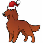 Christmas Irish / English / Gordon / R&W Setter photo sculptures
