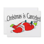 Christmas Is Cancelled Drunk Santa invitations