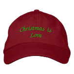 Christmas is Love embroidered hats