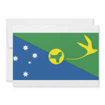 Christmas Island Flag Custom Invitation