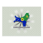 Christmas Island Flag Map 2.0 Postcards
