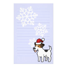 Christmas Jack Russell Terrier Custom Stationery