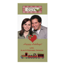 Christmas Joy Train Photo Card