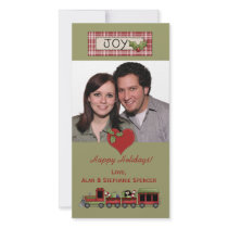Christmas Joy Train Photo Card