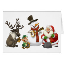 Christmas Jug Band Card (Blank Inside)