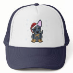Christmas Kawaii Blue Heeler Trucker Hats